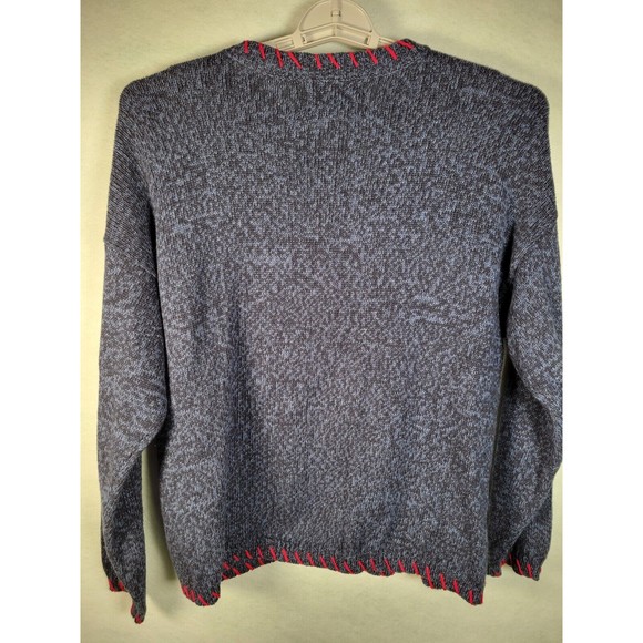 VTG Hearts Valentine Cardigan Sweater LARGE Heirloom Collectibles Americana - Picture 8 of 8